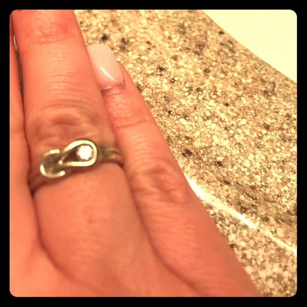 Infinity .5 ct. diamond: 10k solid white gold ring